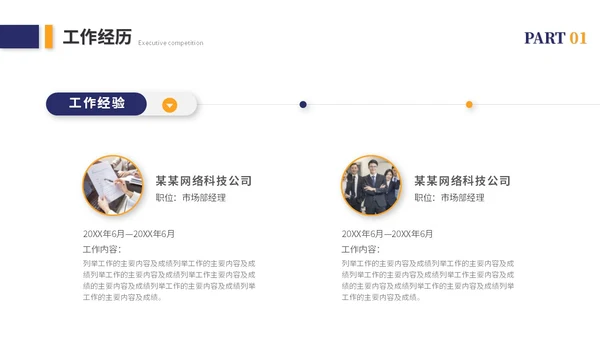简约岗位竞聘个人简历竞聘述职自我介绍ppt模板竞聘1
