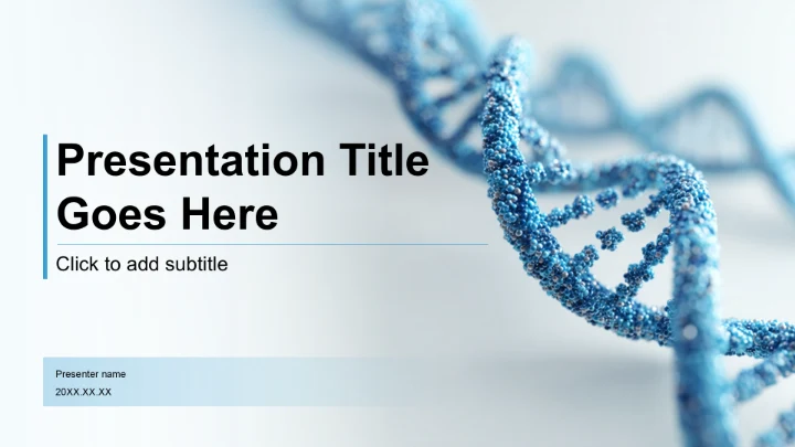 蓝色科技风医药企业项目产品介绍PPT主题