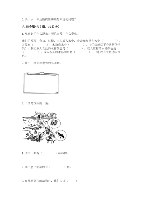 教科版一年级下册科学期末测试卷精品（全国通用）.docx