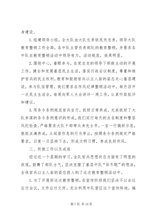 公安消防大队作风整顿整改措施.docx