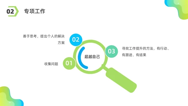 彩色水彩简约商务优秀员工分享企业培训PPT课件经验分享