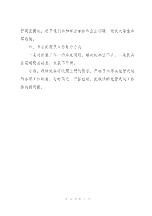 镇党委党管武装工作述职报告.docx
