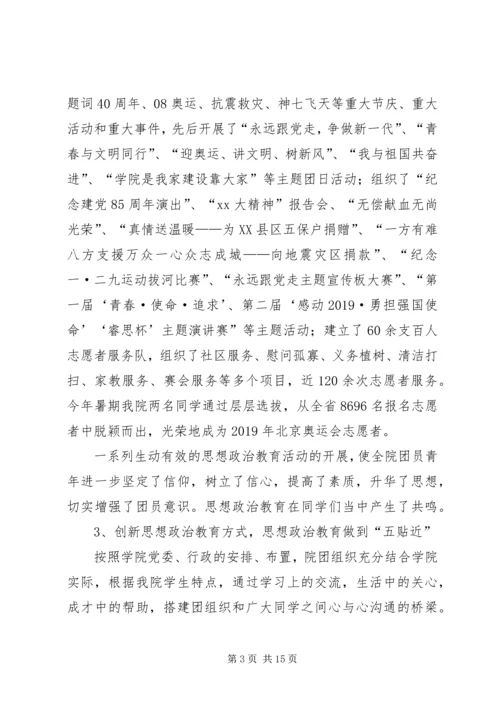 学院团代会工作报告.docx