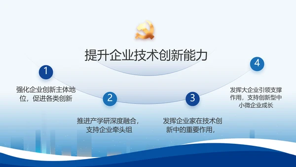 蓝色大气党建党支部年终工作总结PPT