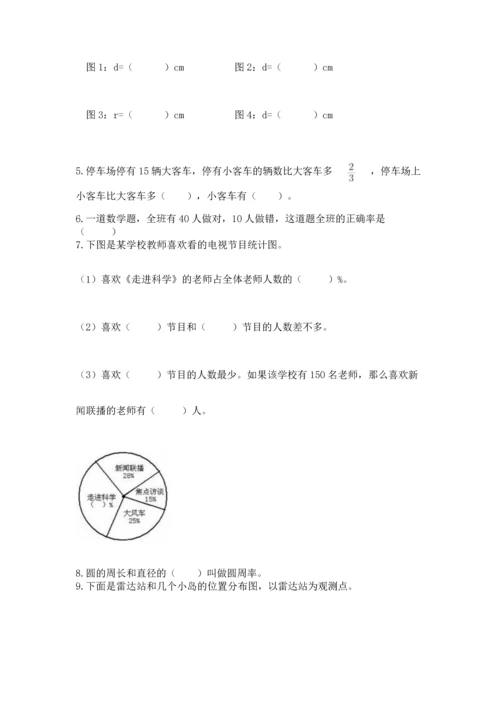 人教版六年级上册数学期末测试卷含答案【名师推荐】.docx