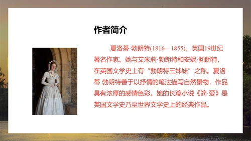 名著阅读《简·爱》外国小说阅读PPT模板