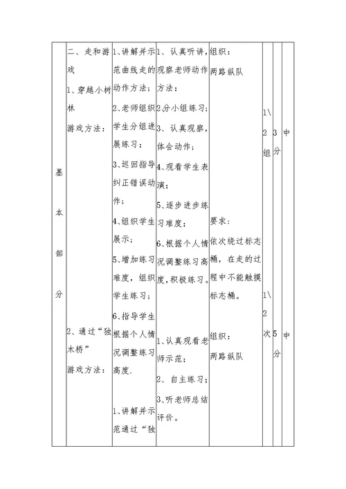 小学体育水平一《走与游戏》教学设计[5]