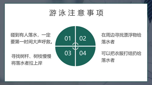 儿童暑期防溺水教育PPT模板