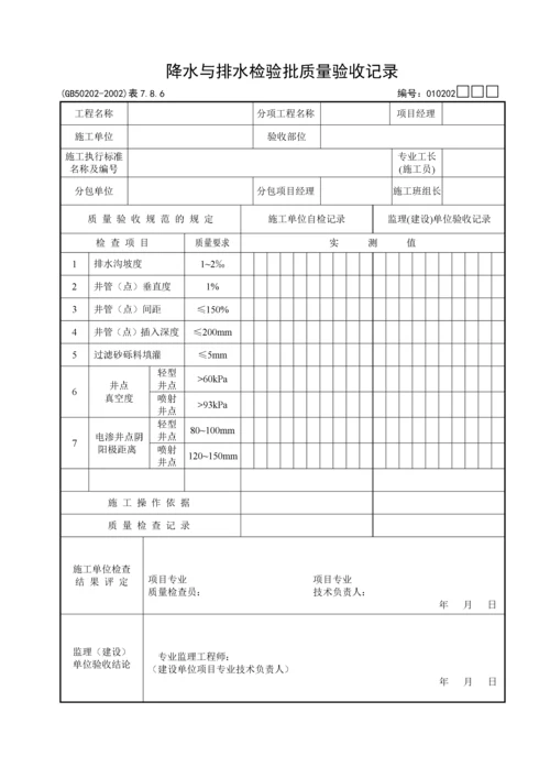 《建筑地基基础工程施工质量验收规范》检验批_用表.docx