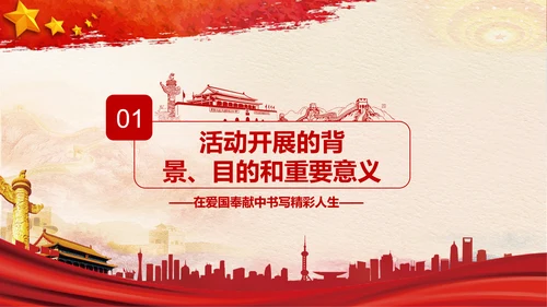 党委知识分子弘扬爱国奋斗精神活动PPT
