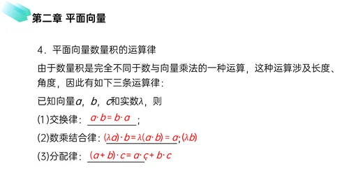 初高中数学平面向量数量积PPT教学课件