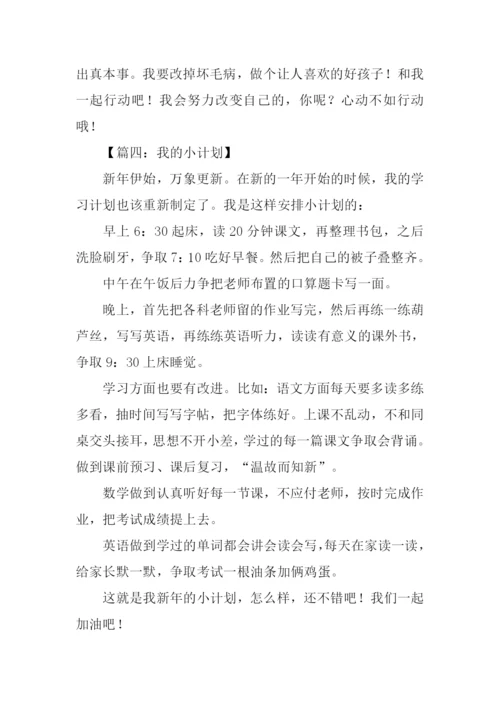 我的小计划作文400字.docx