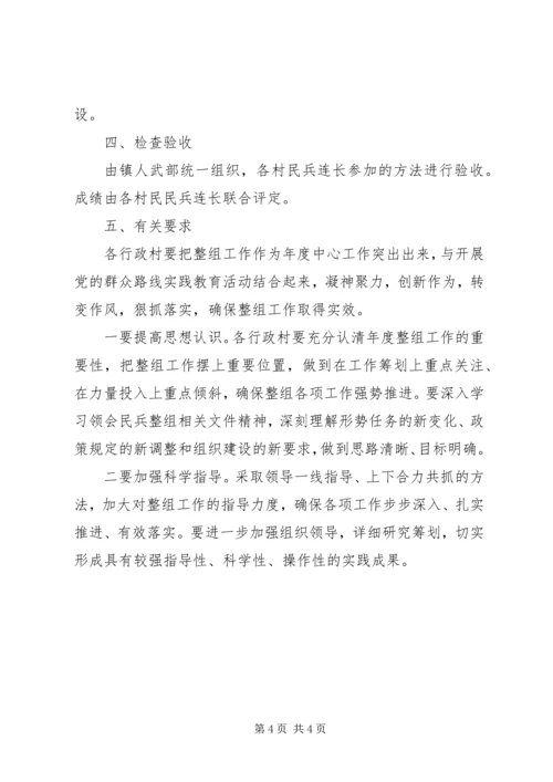 镇民兵整组工作实施方案.docx