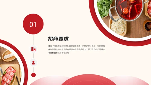 餐饮行业连锁招商加盟宣传通用PPT模板