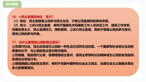 第二单元  民主与法治 复习课件 (共61张PPT)