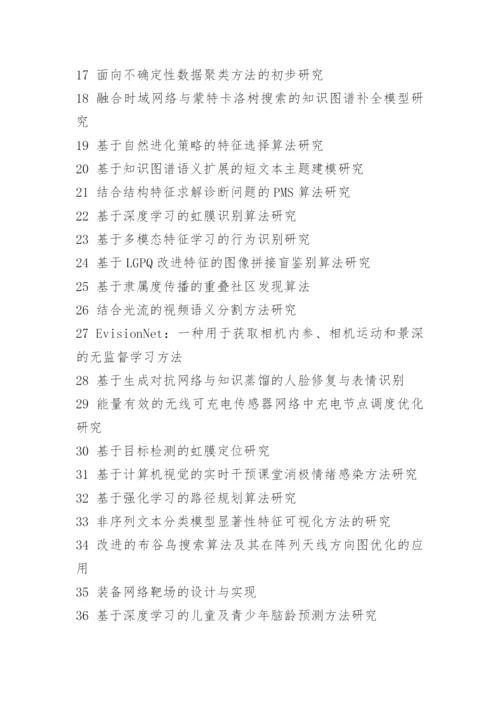 2021在职研究生毕业论文题目.docx