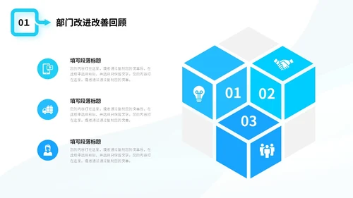 简约形状商务风2024年生产部年终工作总结商务通用PPT年终总结