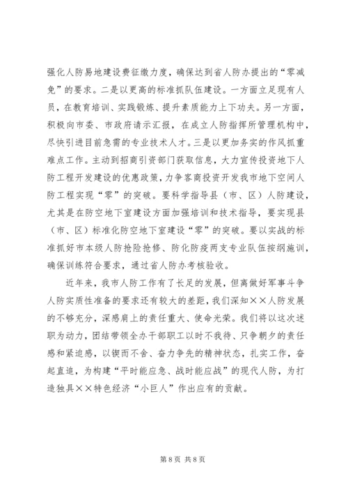 人防办工作述职报告.docx