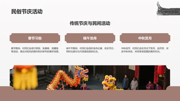灰色水墨风探寻徽州古村落：我的家乡文化遗产之旅PPT模板
