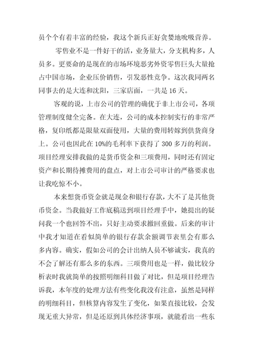 20XX会计师事务所实习报告2