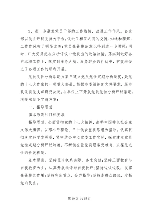 党员党性分析活动方案.docx