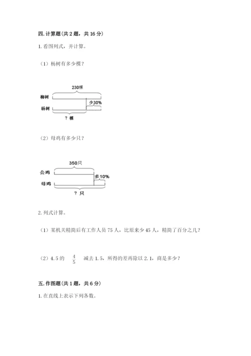 电白县六年级下册数学期末测试卷及完整答案一套.docx