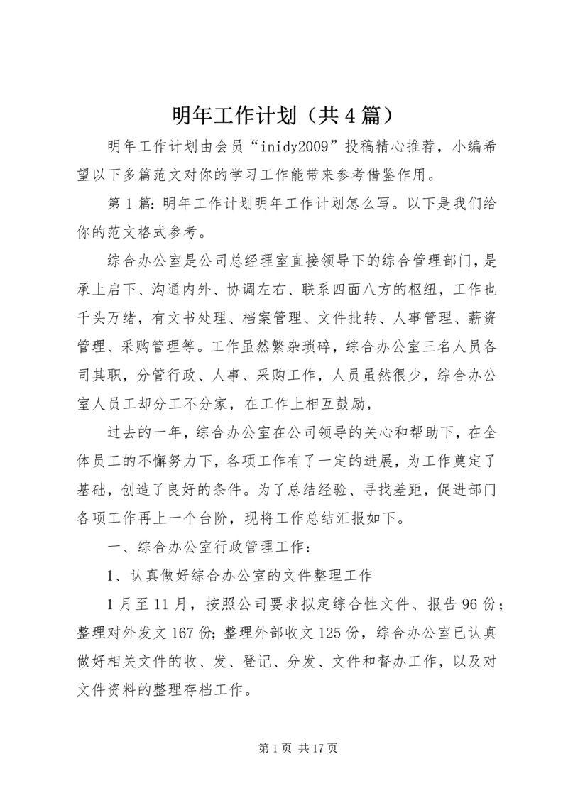 明年工作计划（共4篇）.docx