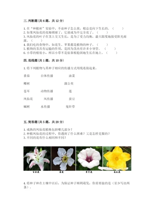 科学四年级下册第一单元《植物的生长变化》测试卷word版.docx