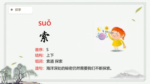 【2024秋季学期】语文四上 7.呼风唤雨的世纪 生字识记课件
