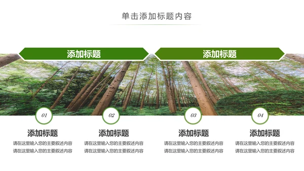 原始森林湿地植树造林森林环保PPT模板