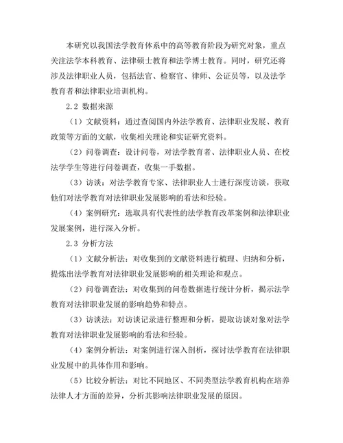 法学教育对法律职业发展的影响研究