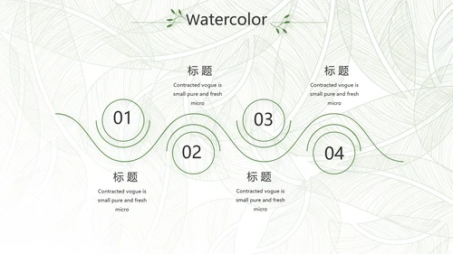 绿色小清新工作总结汇报计划PPT