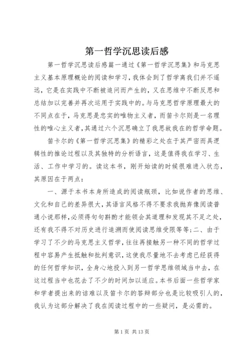 第一哲学沉思读后感.docx