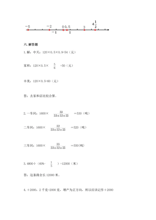 人教版六年级下册数学期末测试卷含答案（精练）.docx