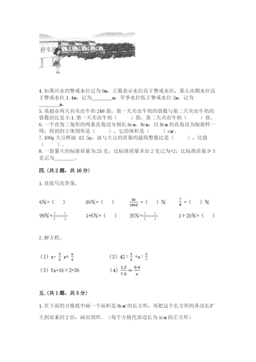 苏教版六年级数学下学期期末测试题含答案（典型题）.docx