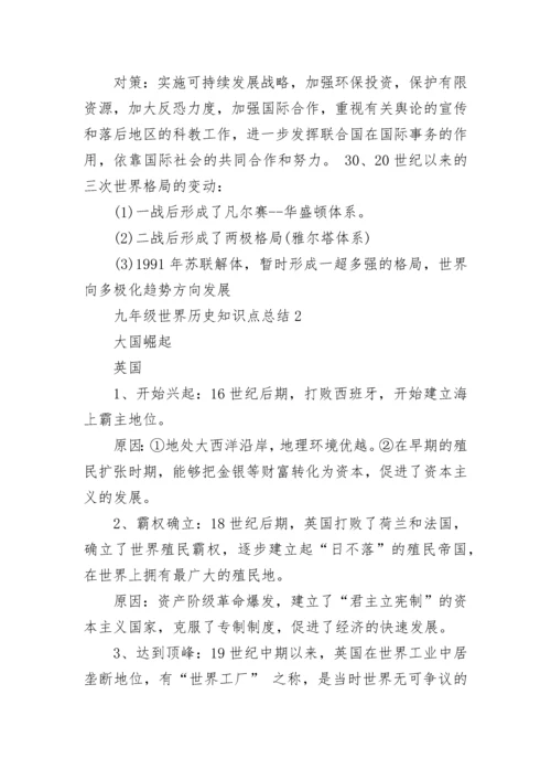 九年级世界历史知识点总结.docx