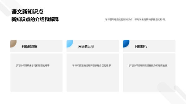 四年级学习之旅