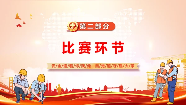 安全生产月知识竞赛PPT模板
