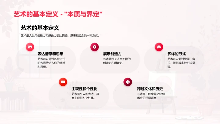 艺术学教学讲解PPT模板