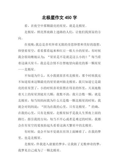 北极星作文450字.docx