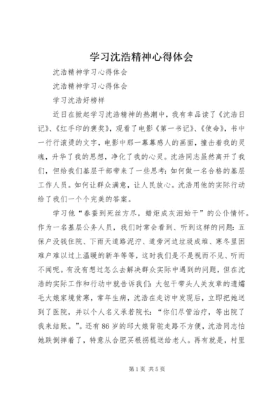 学习沈浩精神心得体会 (7).docx