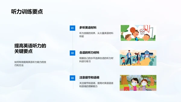 英语学习实用指南PPT模板