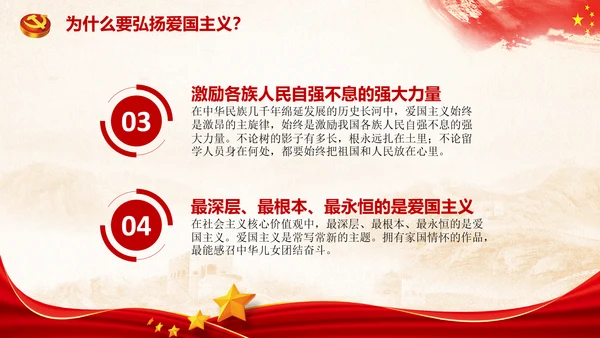 青年学生弘扬爱国主义精神教育PPT模板
