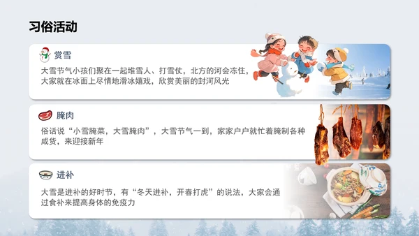 二十四节气之大雪PPT模板