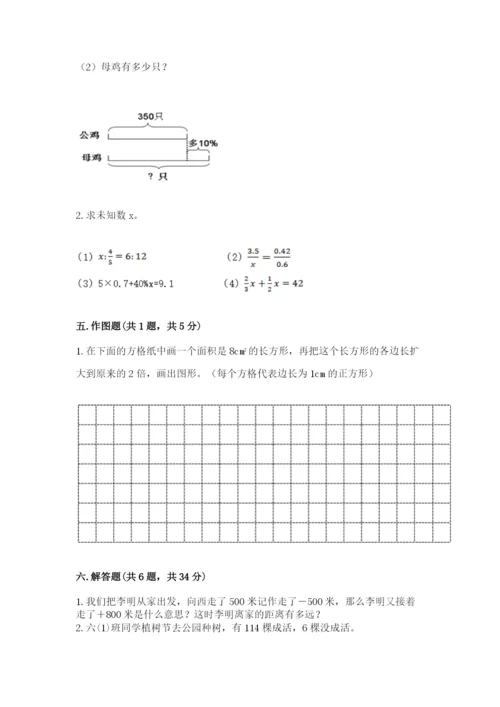肥东县六年级下册数学期末测试卷精品附答案.docx