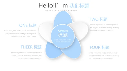 蓝色简约工作总结述职商务风通用PPT动态模板