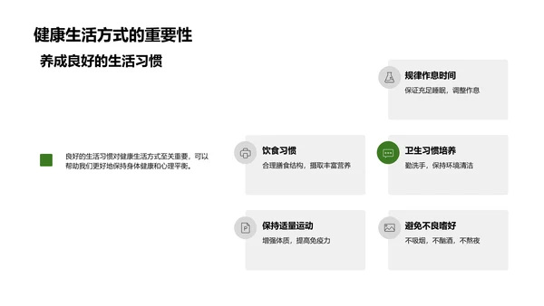 塑造健康生活习惯PPT模板