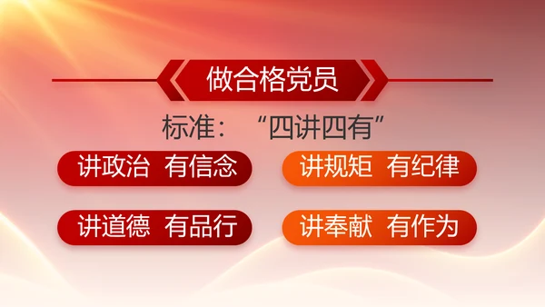党支部党员大会年终工作总结动态PPT