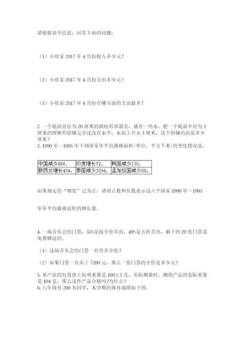 沪教版六年级数学下学期期末测试题及完整答案（各地真题）.docx