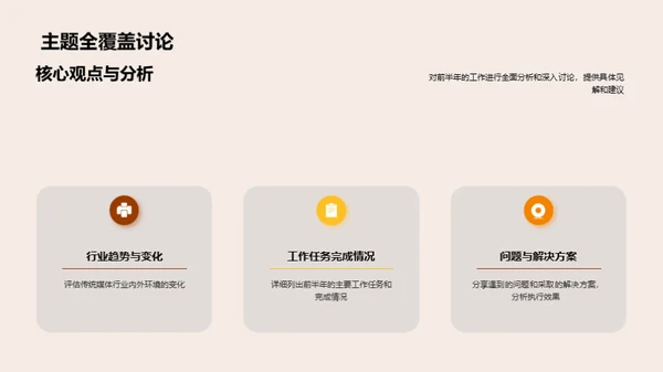 媒体业务半年回顾